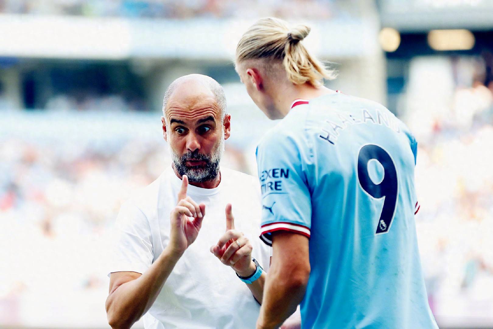 12场22球！瓜迪奥拉钦定一人做保镖，哈兰德扛着曼城前进！